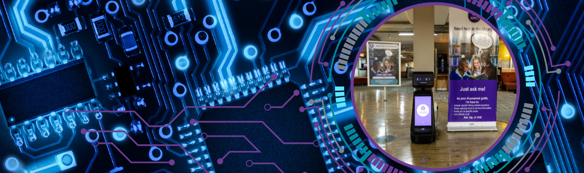 Library robot banner