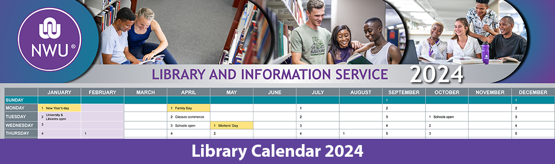 NWU Library Calendar 2024