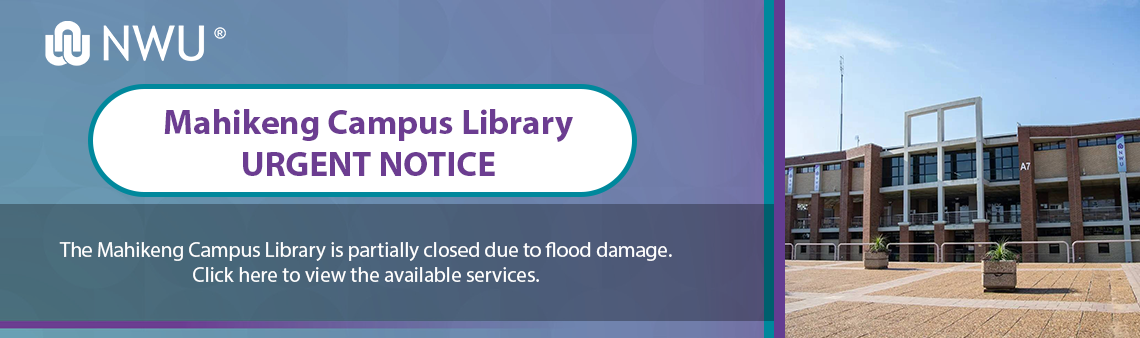 Mahikeng Library Closed - Flooding